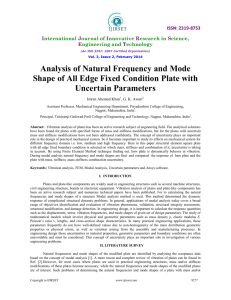 Analysis of Natural Frequency and Mode Shape of All