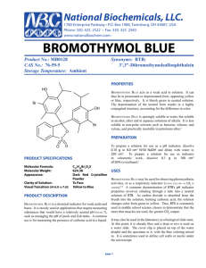 bromothymol blue - National Biochemicals Corp.