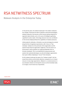 RSA NetWitNeSS SpectRum