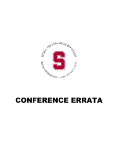 conference errata - Stanford University School of Medicine