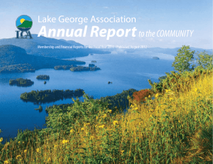 Published July 2012 - Lake George Association
