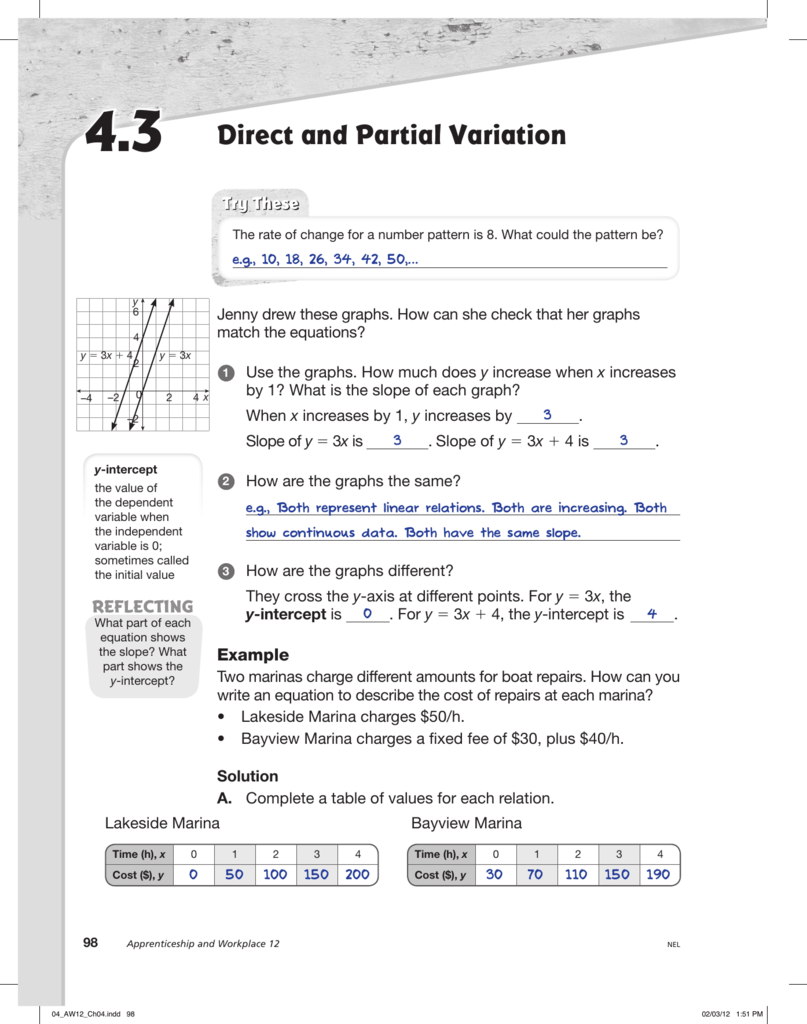 direct-and-partial-variation