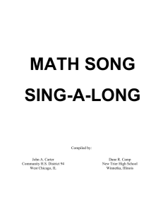 MATH SONG SING-A-LONG