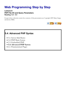 Web Programming Step by Ste