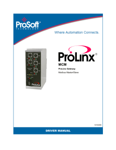 MCM Driver Manual - ProSoft Technology