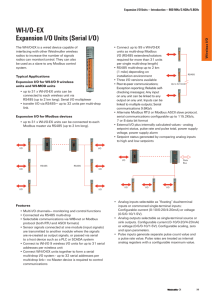 WI-I/O–EX Expansion I/O Units (Serial I/O)