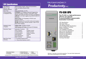 P3-530 CPU - AutomationDirect