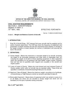 CAR Section 2 Series 'X' Part II - Directorate General of Civil Aviation