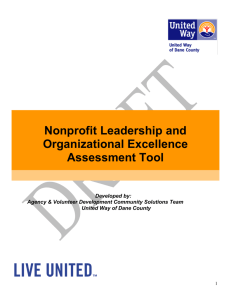 Nonprofit Leadership and Organizational Excellence Assessment Tool