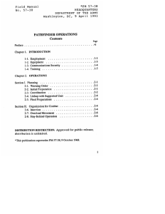 Pathfinder Operations – FM 57-38