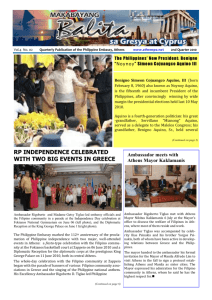 Newsletter Issue No. 13 - The Official Website of the Philippine