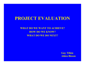 project evaluation - MICE