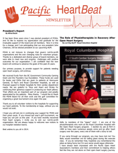 newsletter - Pacific Open Heart Association