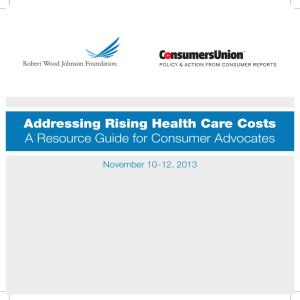 Addressing Rising Health Care Costs A
