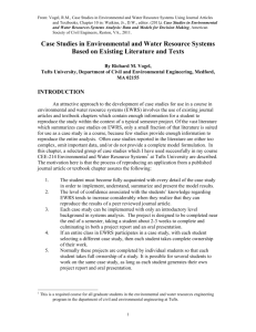 Case Studies in Environmental and Water Resource Systems Based