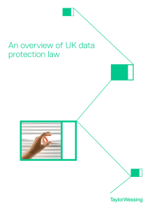 An overview of UK data protection law