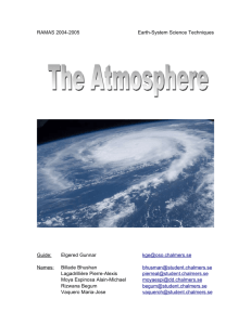 RAMAS 2004-2005 Earth-System Science Techniques Guide