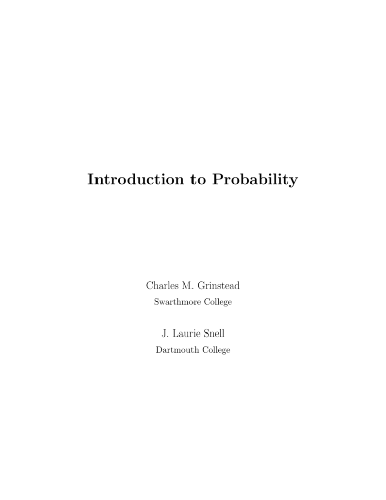 Introduction to Probability