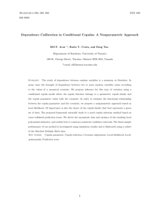 Dependence Calibration in Conditional Copulas: A Nonparametric
