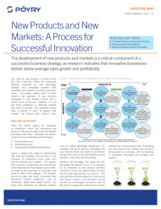 New Products and New Markets: A Process for Successful