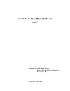 the public and broadcasting