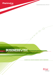 BUSINESSWISE - Mahindra.com