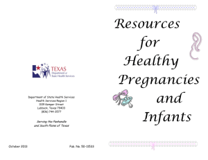 Resources for Healthy Pregnancies and Infants