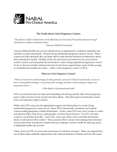 The Truth about Crisis Pregnancy Centers - NARAL Pro