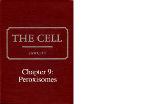Chapter 9: Peroxisomes