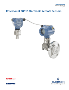 Rosemount 3051S Electronic Remote Sensors