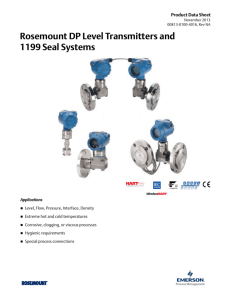 Rosemount DP Level Transmitters and 1199 Seal Systems