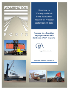 Proposal for Branding Campaign for PNW Seaports
