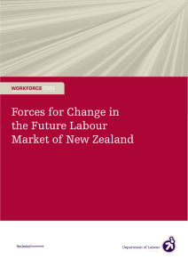Forces for Change in the Future Labour Market of New Zealand