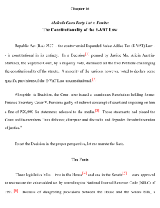 Abakada Guro Party List v. Ermita: The Constitutionality of the E