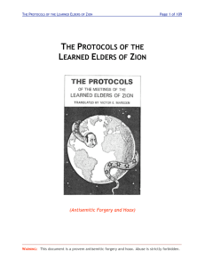 PDF with the protocols of the learned elders of zion