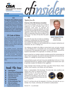 CFInsider 2006 Issue 2 - International Association of Interviewers