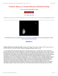 PDF Moon Lab - Hays Cummins' Home Page