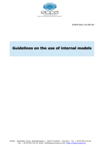 Guidelines on the use of internal models - eiopa
