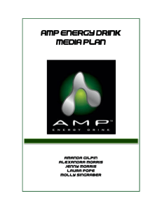 Amp Energy Drink Media Plan - Molly Singraber's Portfolio