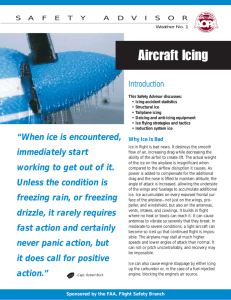 Aircraft Icing - Flight Training