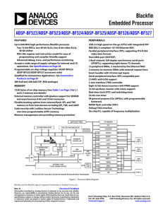 ADSP-BF52x Blackfin Embedded Processor Data Sheet