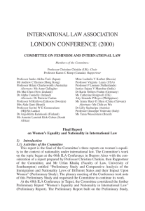 Conference Report London 2000 - International Law Association