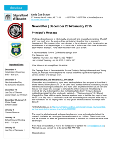 School Newsletter Template - Calgary Board of Education