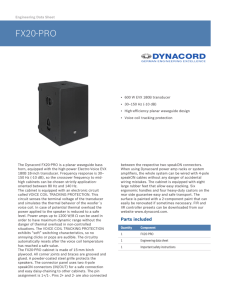 DYNACORD FX20-PRO datasheet