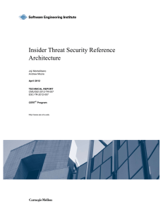 Insider Threat Security Reference Architecture
