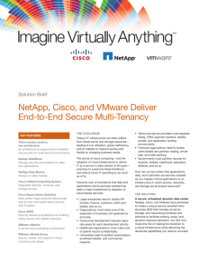 NetApp, Cisco, and VMware Deliver End‑to‑End Secure