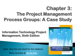 Information Technology Project Management Chapter 3