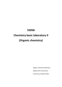 55058 Chemistry basic laboratory II (Organic