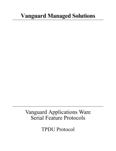 Vanguard Applications Ware:Serial Feature Protocols:TPDU Protocol