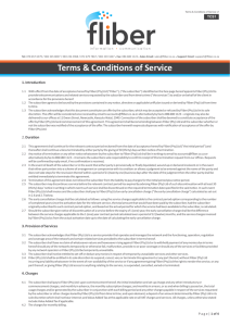 Terms & Condi ons of Service